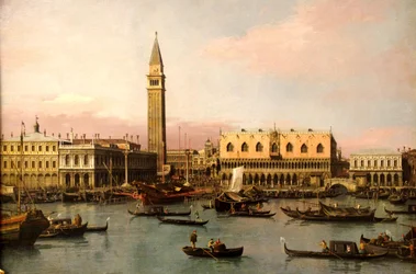 Vista de la Piazzetta y el Bacino de San Marco en Venecia